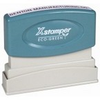 Take your Georging to the next level with the Xstamper 1 Line Where's George Stamp added to the margins of your bills.